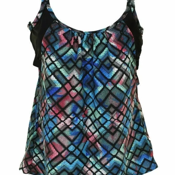 Gossip Go Over The Shoulder Straps Tankini - Picture 1 of 4